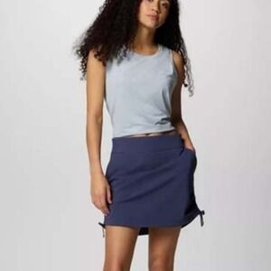 Columbia Women's M/M All Seasons Ruched Skort UPF‎ 50 Sun Protection Blue